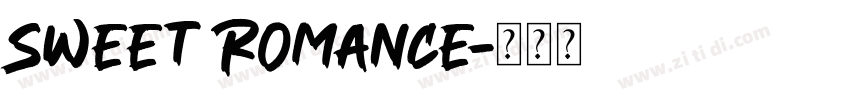 Sweet Romance字体转换